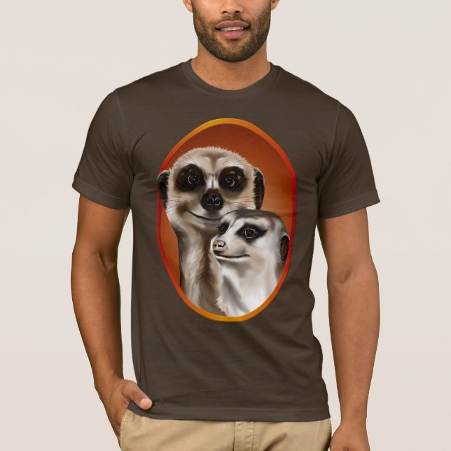 Camisa del óvalo de dos Meerkat (Anverso)