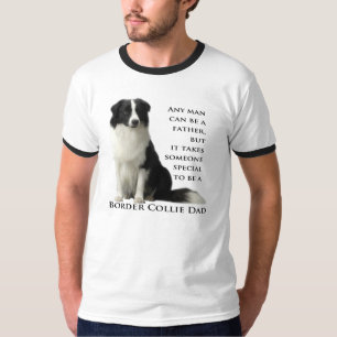 Camisa del papá del border collie
