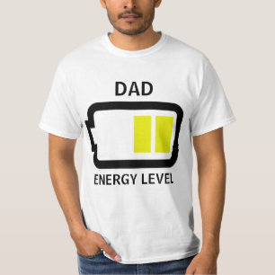 Camisa del papá del nivel de energía