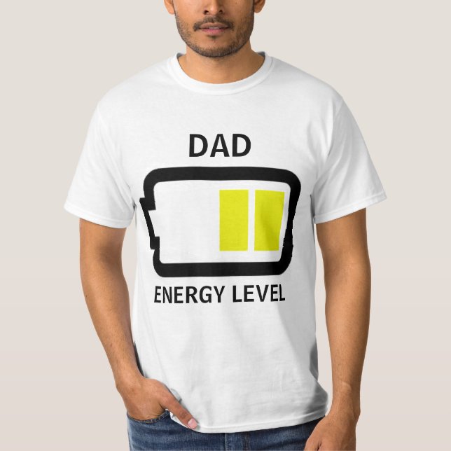 Camisa del papá del nivel de energía (Anverso)