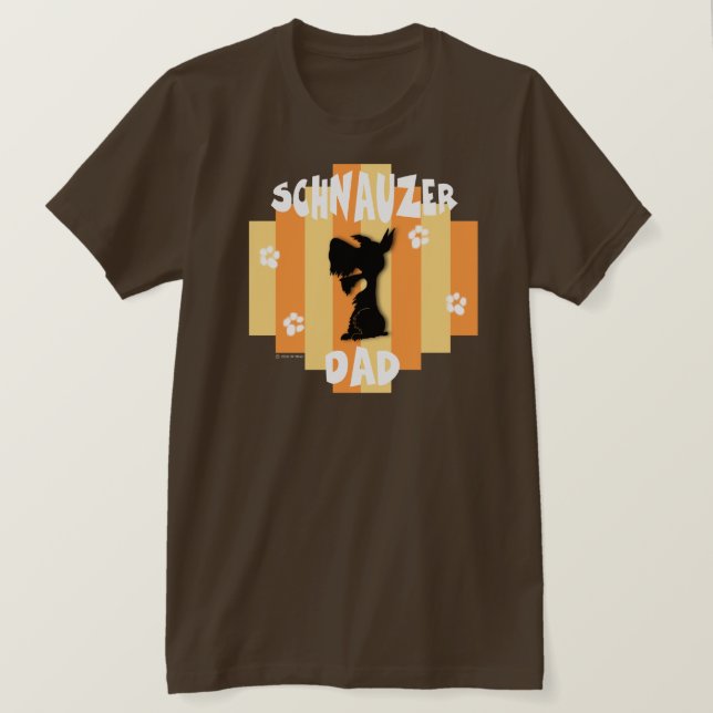 Camisa del papá del Schnauzer (Anverso del diseño)