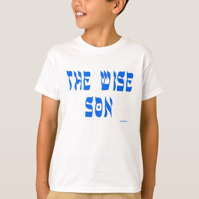 CAMISA DEL PASSOVER PESACH SEDER "EL HIJO SABIO " (Anverso)