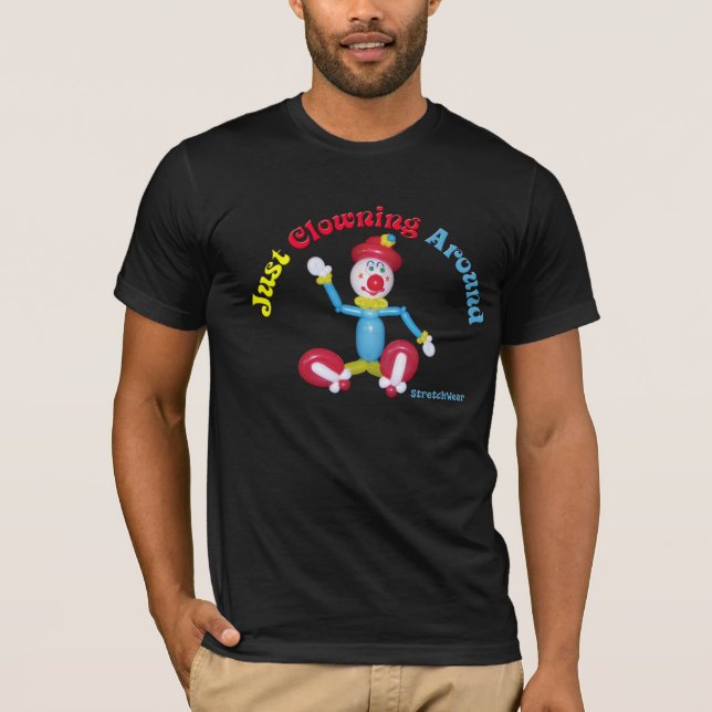 Camisa del payaso del globo con apenas Clowning (Anverso)