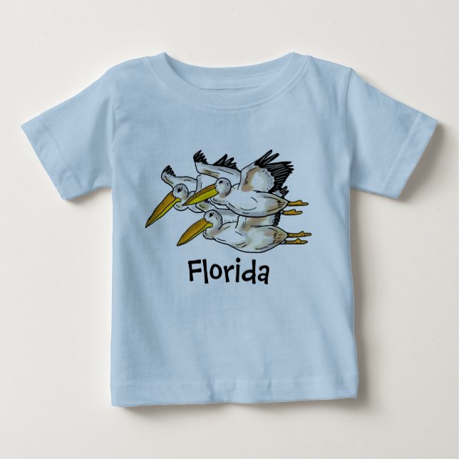 Camisa del pelícano de la Florida del bebé (Anverso)