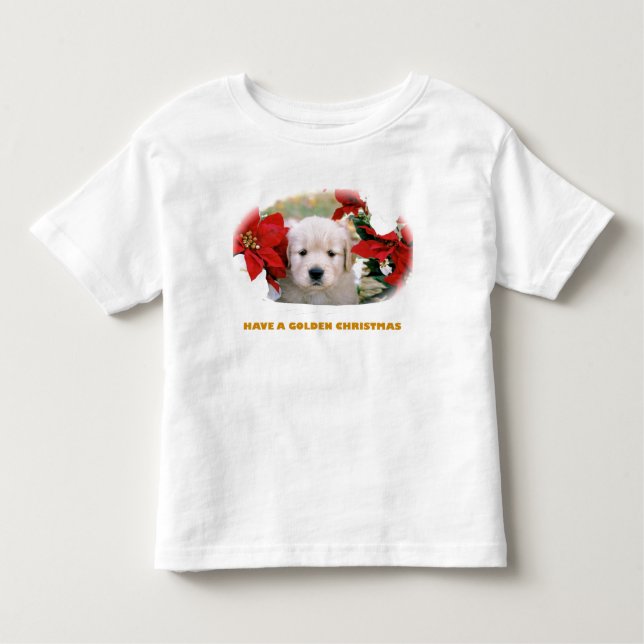 Camisa del perrito del golden retriever del (Anverso)