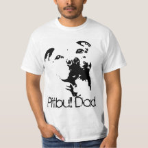 Camisa del perro del papá de Pitbull