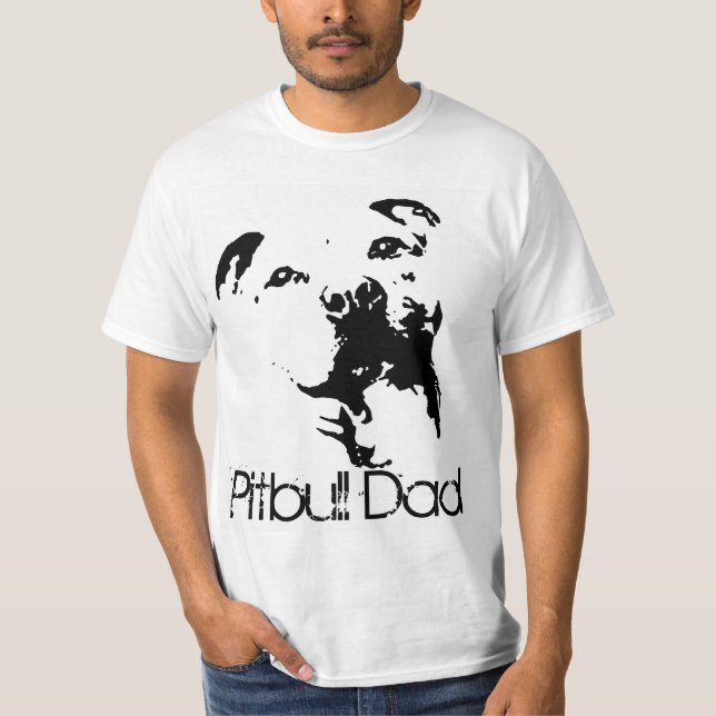 Camisa del perro del papá de Pitbull (Anverso)