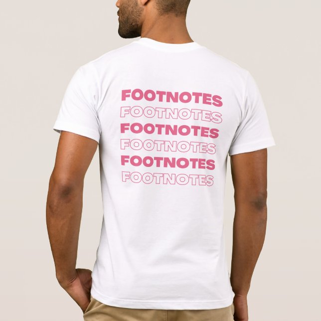 Camisa del personal de Footnotes (Reverso)