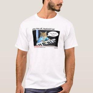 Camisa del personalizable del gato del teclado