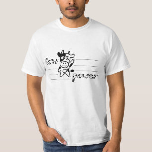 Camisa del poder de la vaca