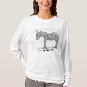 Camisa del poder del burro