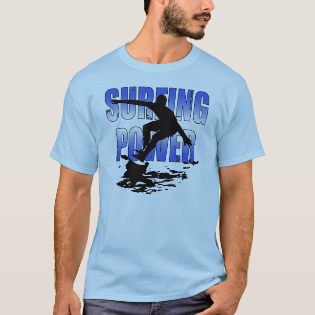 Camisa del poder que practica surf (Anverso)