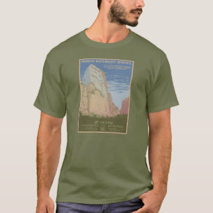 Camisa del poster del vintage del parque nacional