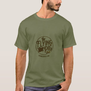 Camisa del Pub del cerdo del vuelo