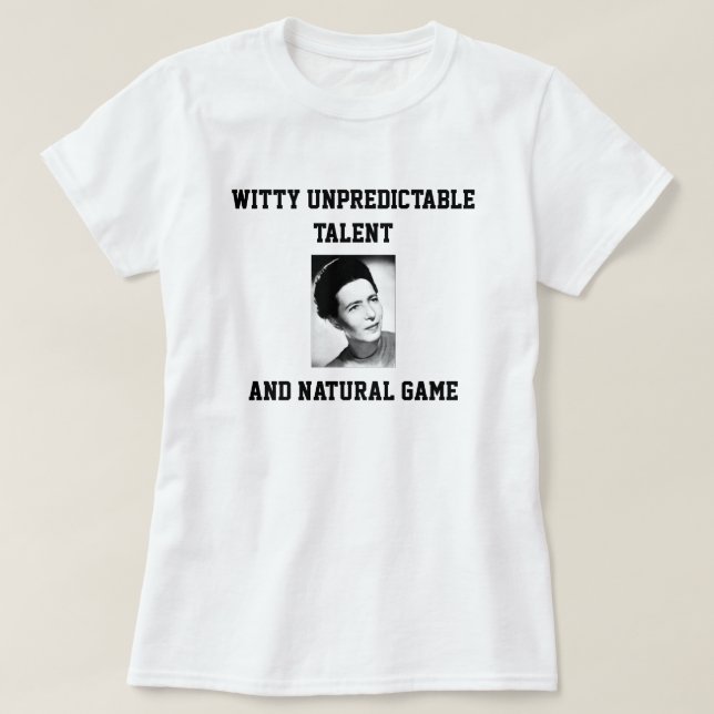 Camisa del rap de Simone de Beauvoir (Diseño del anverso)