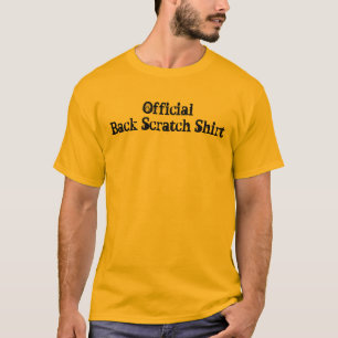 Camisa del rasguño de la parte posterior del