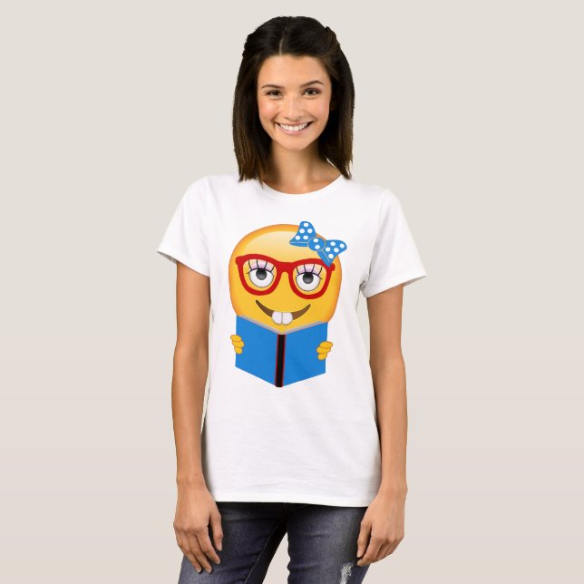 Camisa del ratón de biblioteca del empollón de la (Anverso completo)