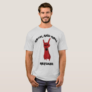 Camisa del refugiado del rock-and-roll