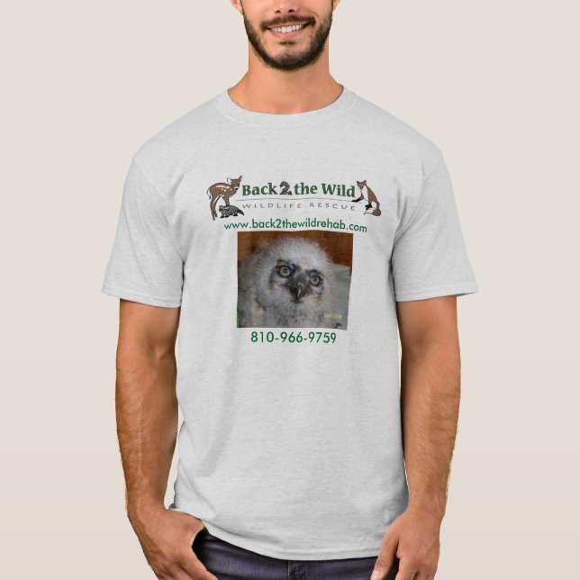 Camisa del rescate de la fauna del búho (Anverso)