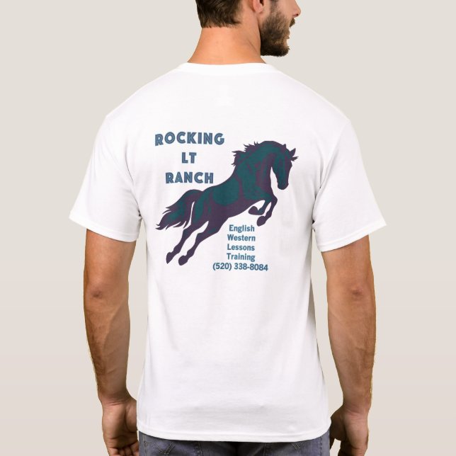 Camisa del RLTR de los hombres (caballo de salto) (Reverso)