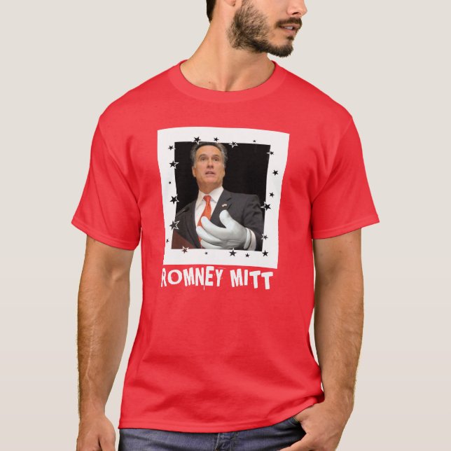 Camisa del rojo del mitón de Romney (Anverso)