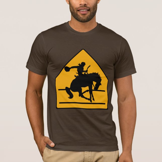 Camisa del Rótulo del paso de peatones del vaquero (Anverso)