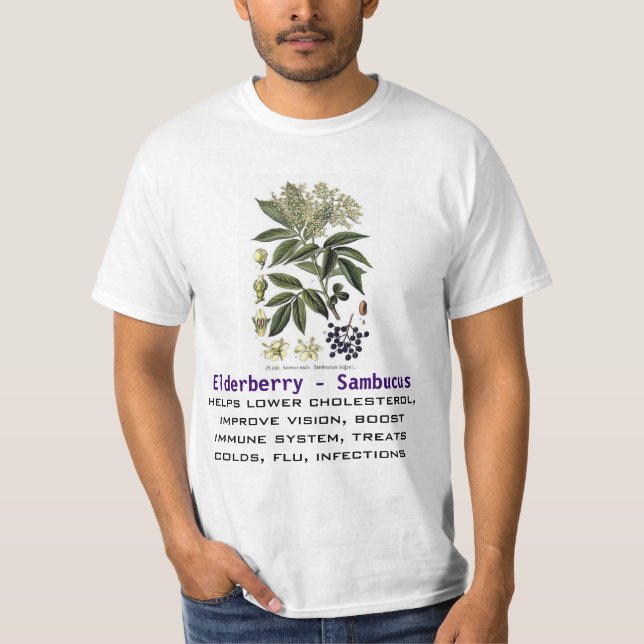 Camisa del Sambucus de la baya del saúco (Anverso)