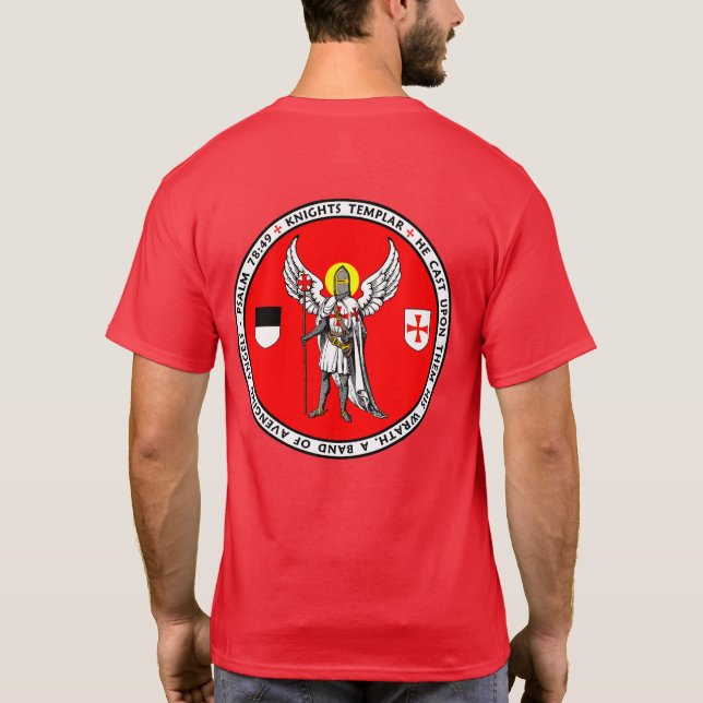 Camisa del sello del ángel de guarda de Templar de (Reverso)