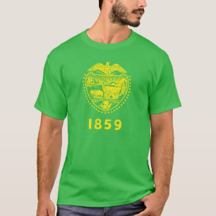 Camisa del sello del estado de Oregon del fútbol