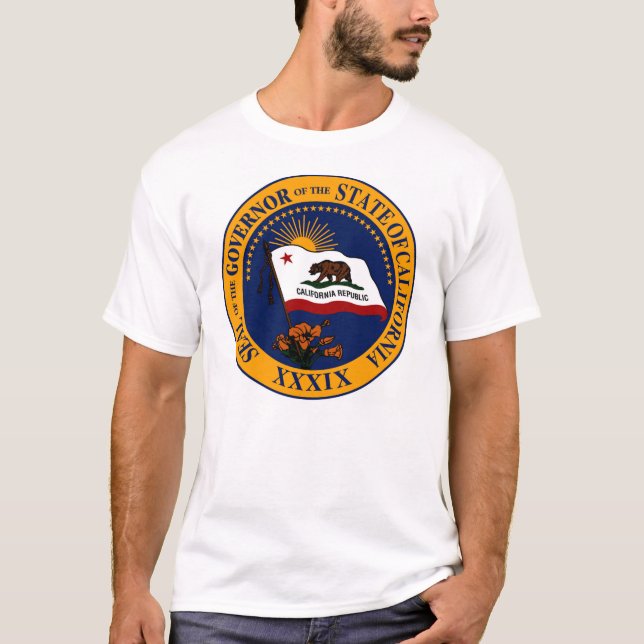 Camisa del sello del gobernador de California (Anverso)