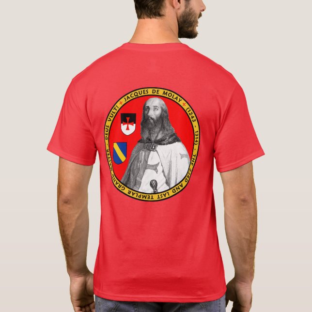 Camisa del sello del retrato de Jacques de Molay (Reverso)