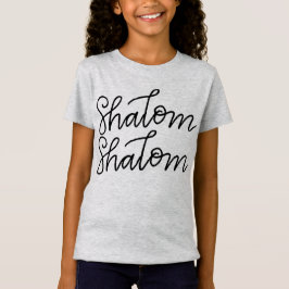 camisa del shalom del shalom de los chicas