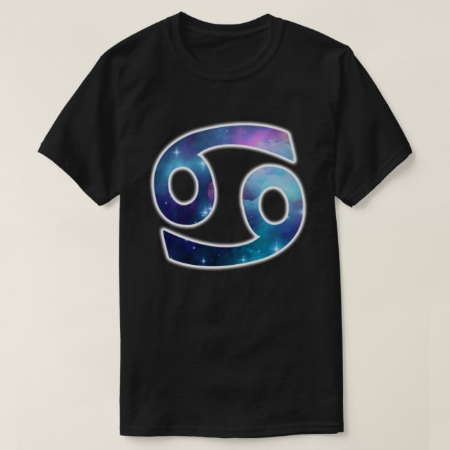 Camisa del símbolo del cáncer - negro (Diseño del anverso)