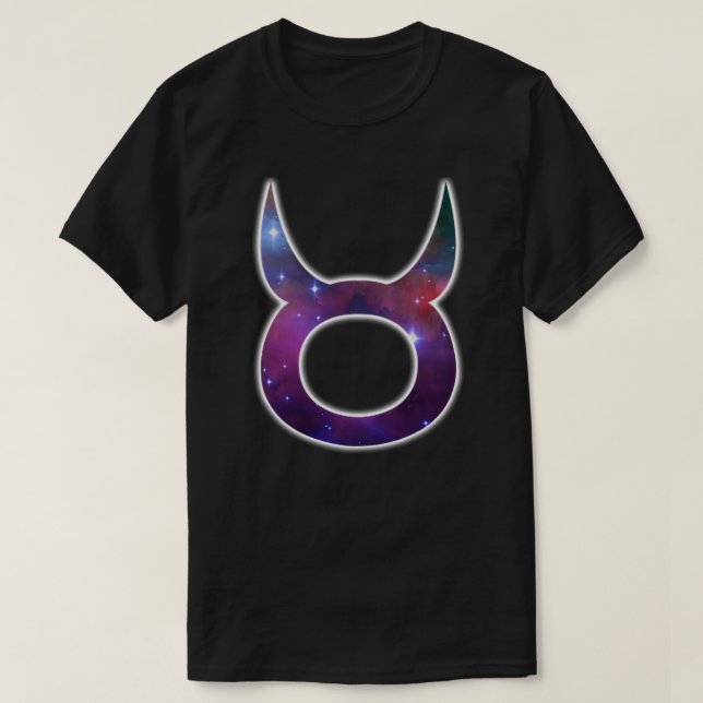 Camisa del símbolo del tauro - negro (Diseño del anverso)