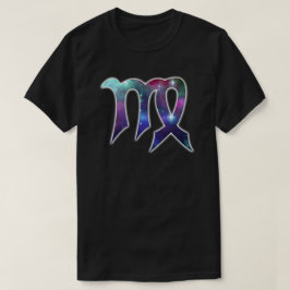 Camisa del símbolo del virgo - negro