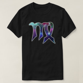 Camisa del símbolo del virgo - negro