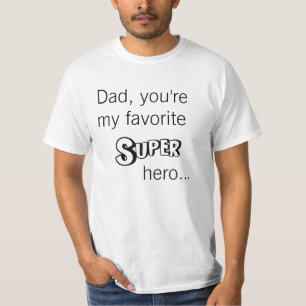 Camisa del super héroe del día de padre