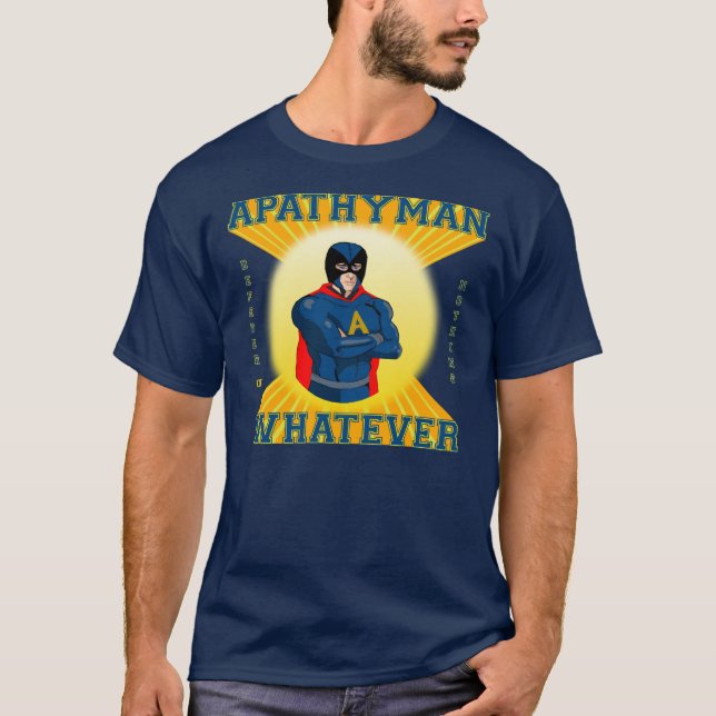 Camisa del superhéroe de Apathyman (Anverso)