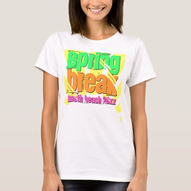 Camisa del sur de la playa de las vacaciones de (Anverso)