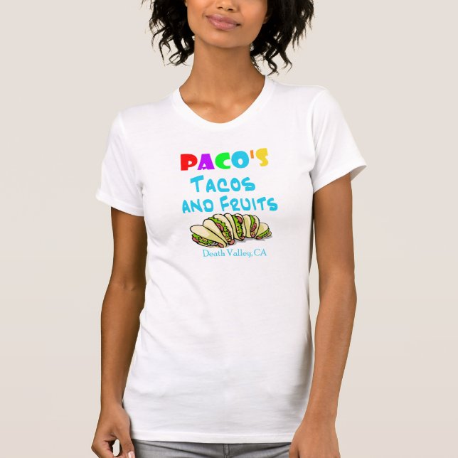Camisa del Tacos de Pacos (mujer 2-sided cabida) (Anverso)