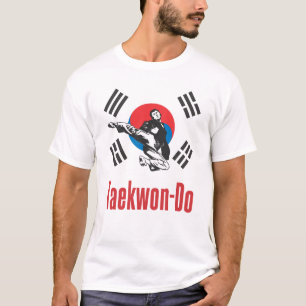 Camisa del Taekwondo de la bandera de 327 coreanos