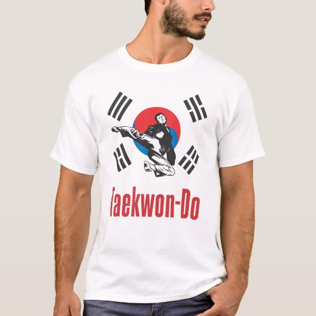 Camisa del Taekwondo de la bandera de 327 coreanos (Anverso)