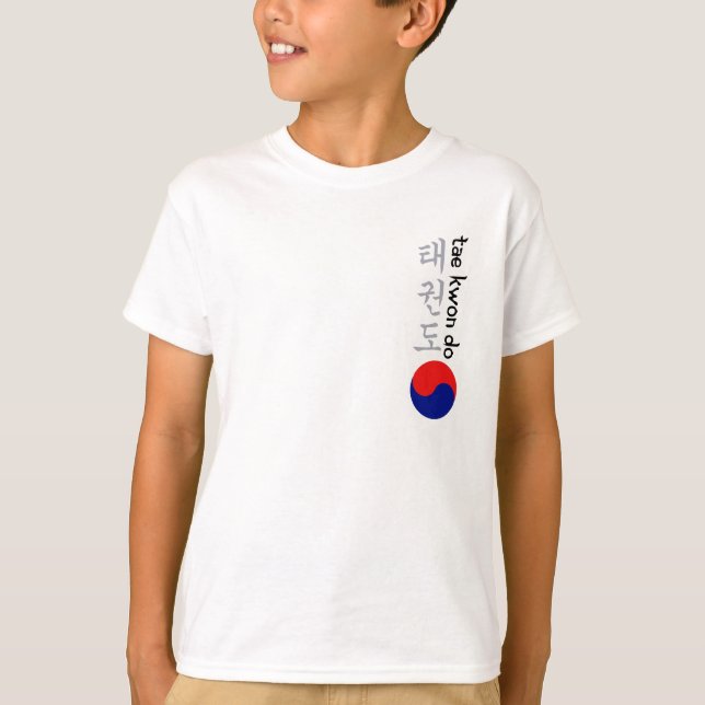 Camisa del Taekwondo de los niños (Anverso)