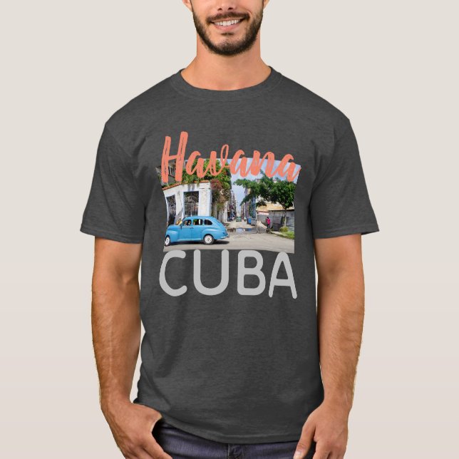 Camisa del taxi de La Habana Cuba en letras del (Anverso)