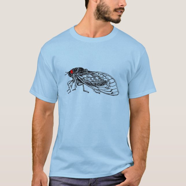 Camisa del teñido anudado de la cigarra de 17 años (Anverso)