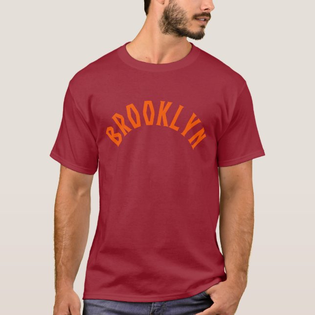 Camisa del texto de escuela vieja de Brooklyn NYC (Anverso)