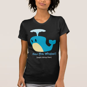 Camisa del texto de la ballena