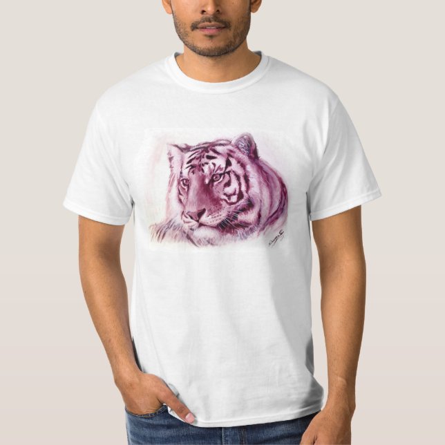 Camisa del tigre - tigre monocromático de la (Anverso)