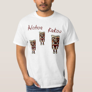 camisa del tiki del kakou de la hawaiana