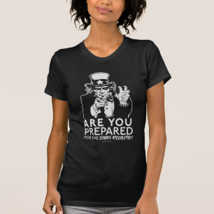 Camisa del tío Sam de la apocalipsis del zombi